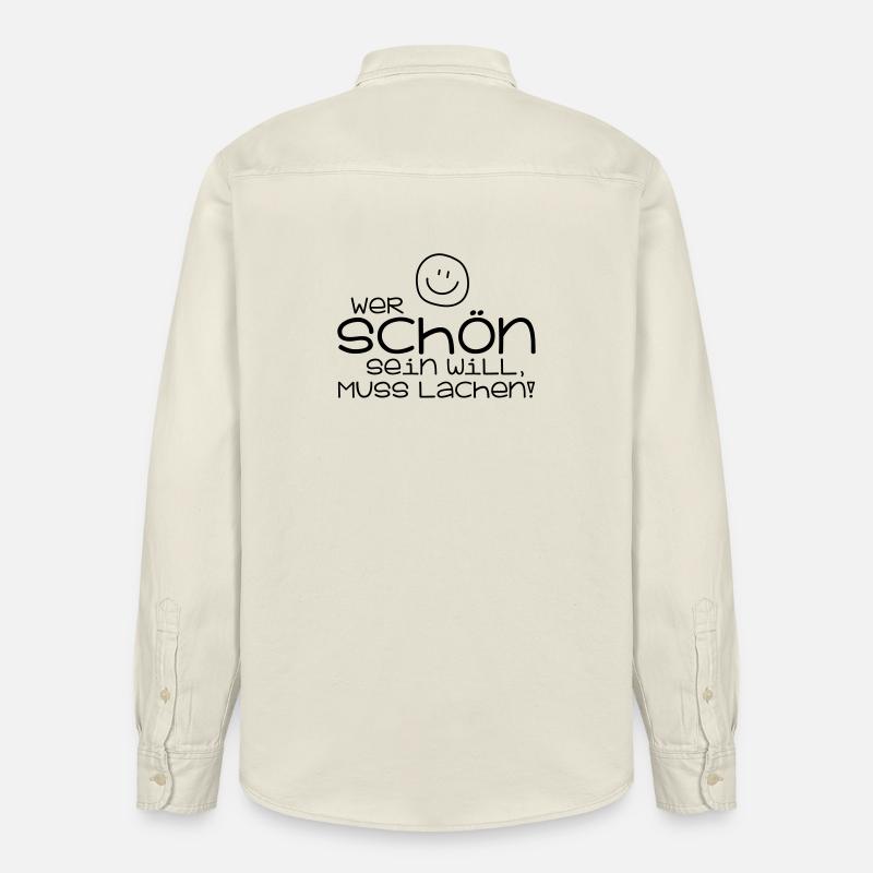 Schön - Relaxed Fit Unisex Organic Hemd von Stanley/Stella - Natur