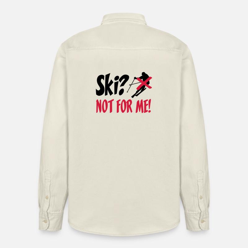 I hate Ski - Chemise unisexe coupe décontractée bio Stanley/Stella - écru doux