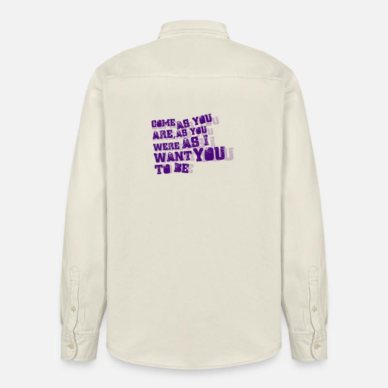 Nirvana - Venez comme vous êtes - Chemise unisexe coupe décontractée bio Stanley/Stella - écru doux