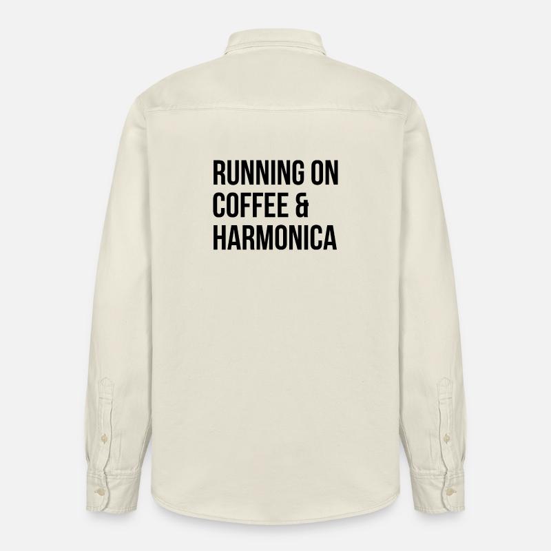 Harmonica Harmonica Harmonica - Chemise unisexe coupe décontractée bio Stanley/Stella - écru doux