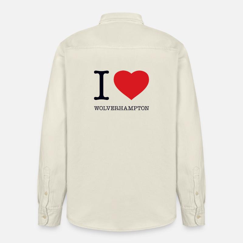 J’ADORE WOLVERHAMPTON - Chemise unisexe coupe décontractée bio Stanley/Stella - écru doux