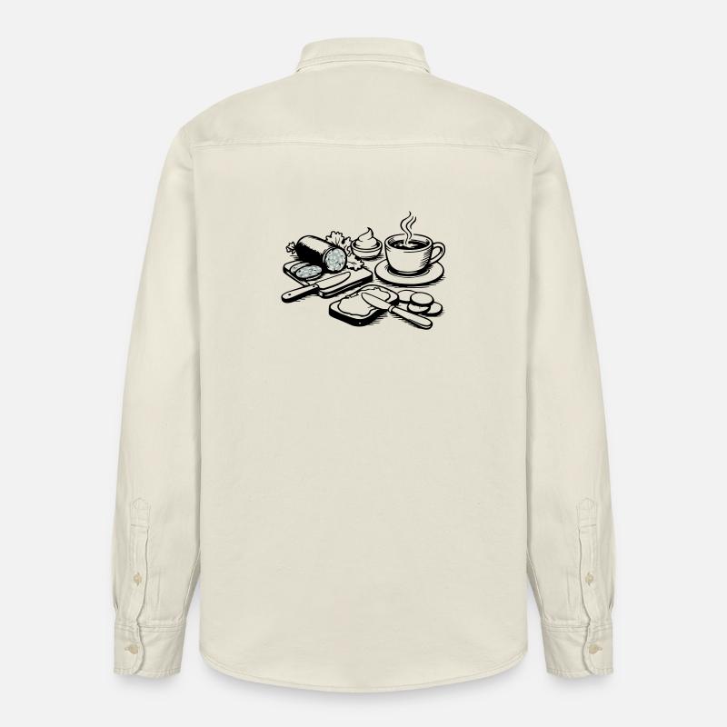 repas - Chemise unisexe coupe décontractée bio Stanley/Stella - écru doux