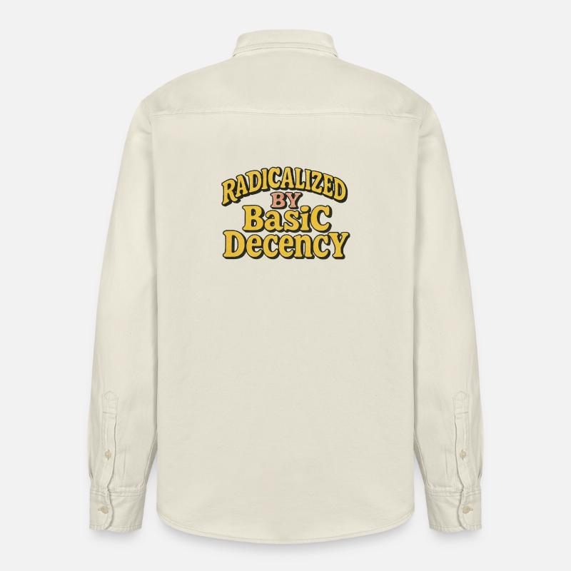 Radicalized by Basic Decency - Relaxed Fit Unisex Organic Shirt by Stanley/Stella - soft Ecru