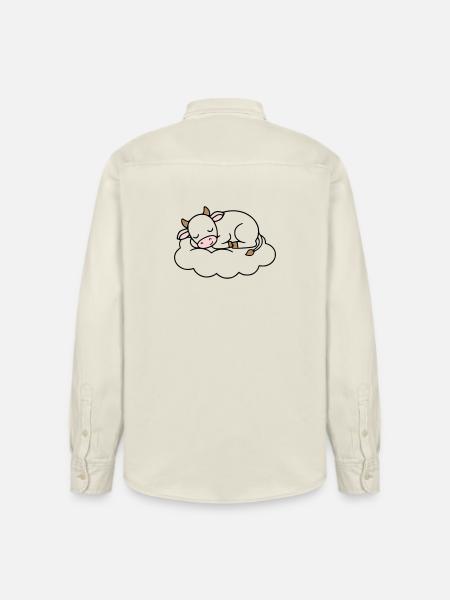 Sleeping Cow Cloud Dream Baby - Relaxed Fit Unisex Organic Shirt by Stanley/Stella - soft Ecru