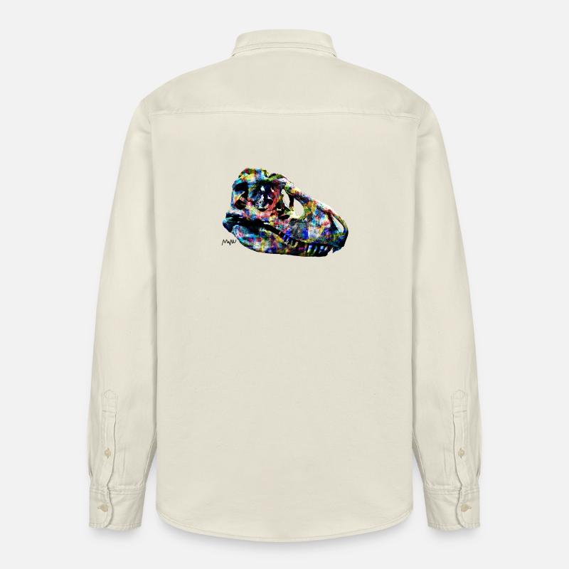 Tarbosaurus - Relaxed Fit Unisex Organic Hemd von Stanley/Stella - Natur