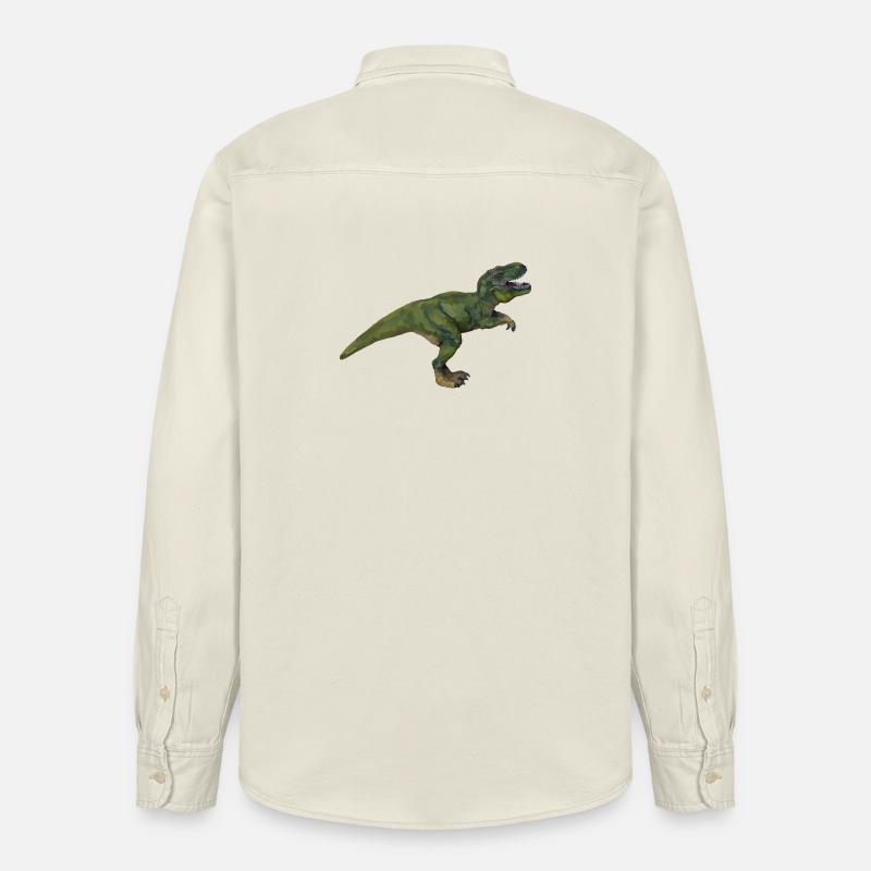 Tom T-Rex - Relaxed Fit Unisex Organic Hemd von Stanley/Stella - Natur