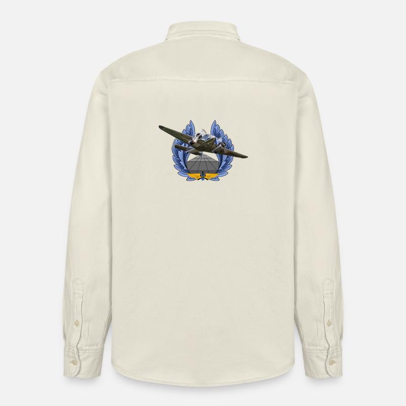 Beechcraft Model 18 - Relaxed Fit Unisex Organic Hemd von Stanley/Stella - Natur