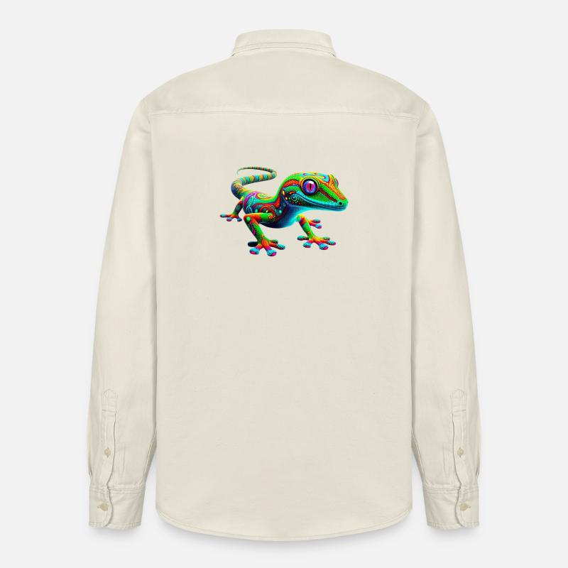 Gecko - Chemise unisexe coupe décontractée bio Stanley/Stella - écru doux