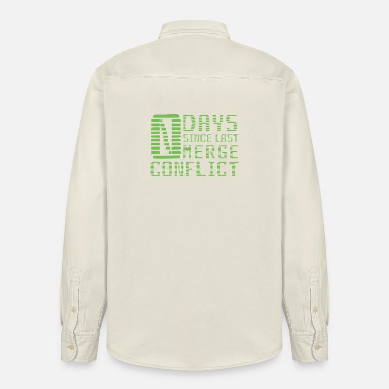 Merge Conflict Software Developer Entwickler Geek - Relaxed Fit Unisex Organic Hemd von Stanley/Stella - Natur