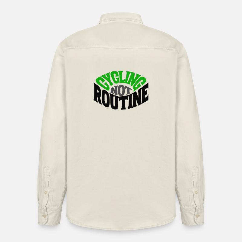 CYCLING ROUTINE - Relaxed Fit Unisex Organic Hemd von Stanley/Stella - Natur