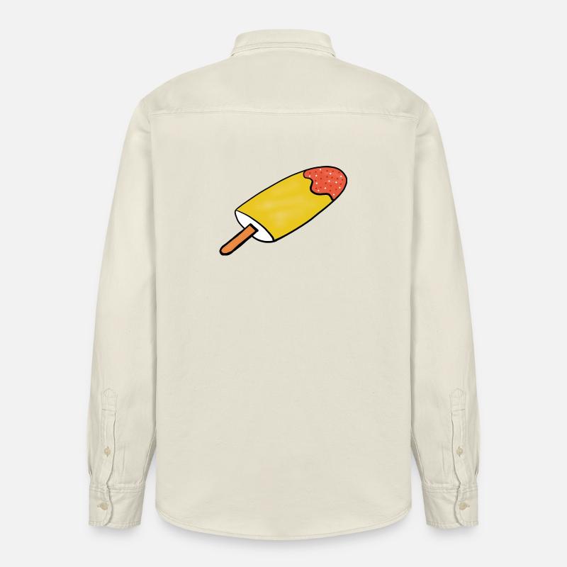 Eis Kinder Mädchen Jungen - Relaxed Fit Unisex Organic Hemd von Stanley/Stella - Natur