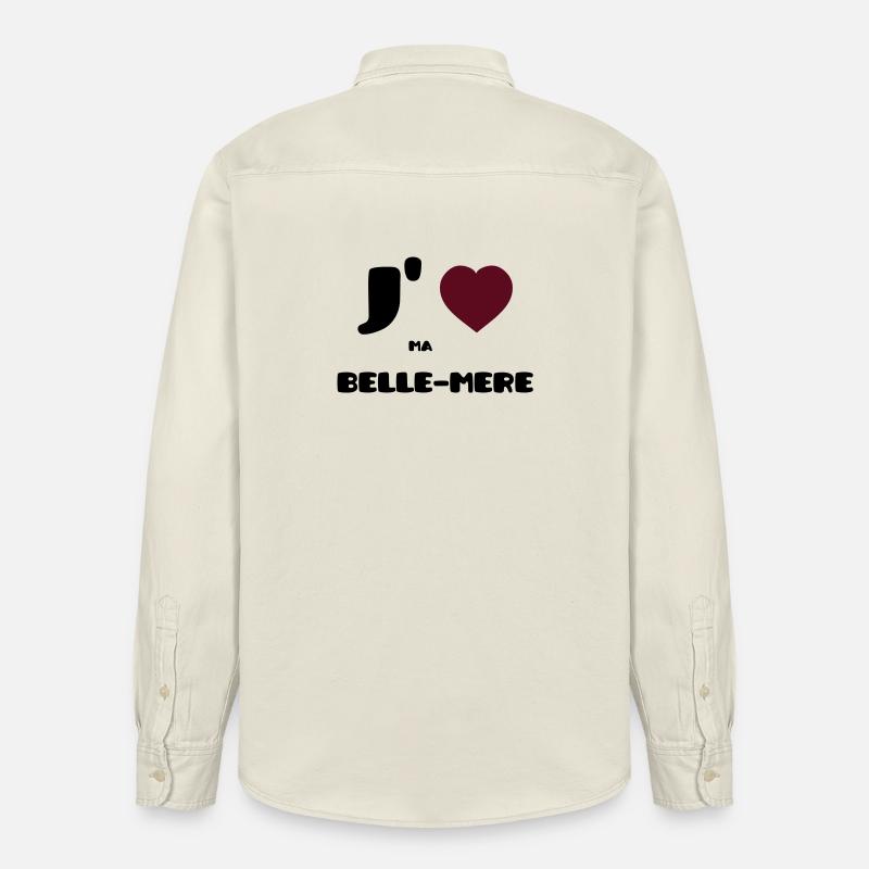 Ich liebe meine Mutter (V) - Relaxed Fit Unisex Organic Hemd von Stanley/Stella - Natur