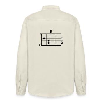 akkorde musiker - Relaxed Fit Unisex Organic Hemd von Stanley/Stella - Natur - Hinten - AI Model Male 178 light (178cm)
