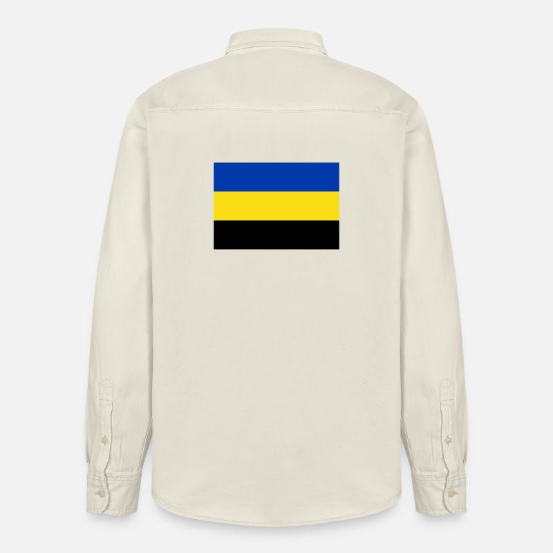 Drapeau de la Gueldre - Chemise unisexe coupe décontractée bio Stanley/Stella - écru doux