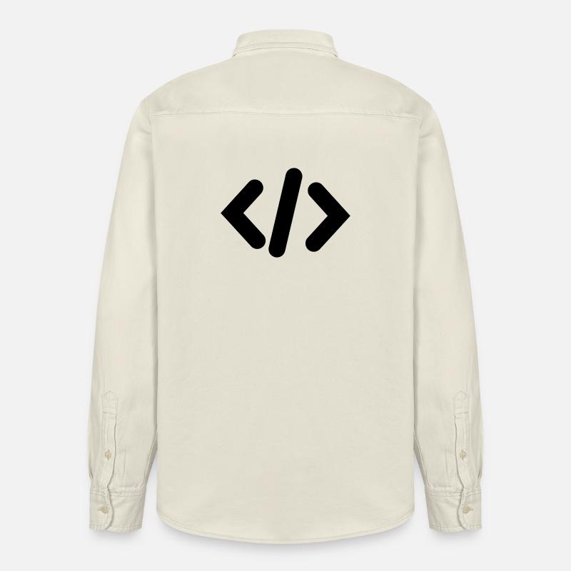 Code du programmeur - Chemise unisexe coupe décontractée bio Stanley/Stella - écru doux