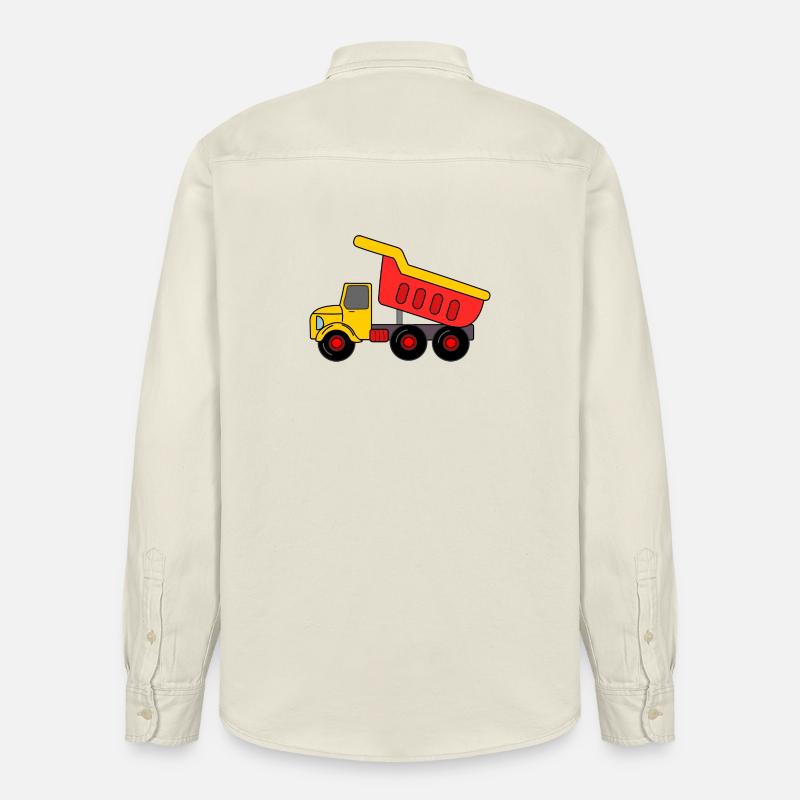 Keepauto Sand, rot gelb - Relaxed Fit Unisex Organic Hemd von Stanley/Stella - Natur