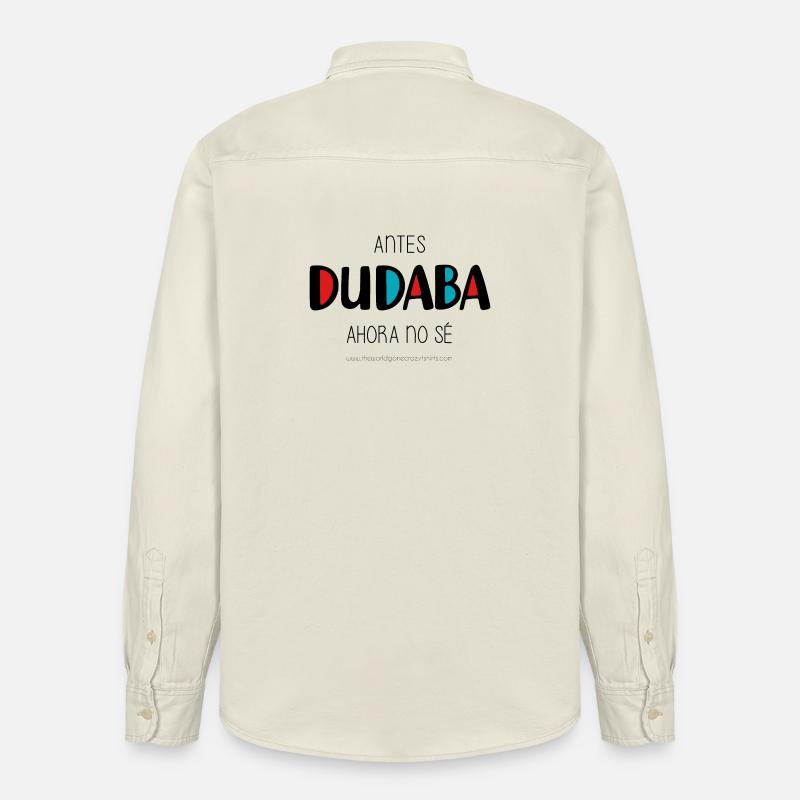 J’avais l’habitude d’hésiter - Chemise unisexe coupe décontractée bio Stanley/Stella - écru doux