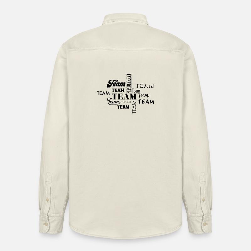 Team - Relaxed Fit Unisex Organic Hemd von Stanley/Stella - Natur