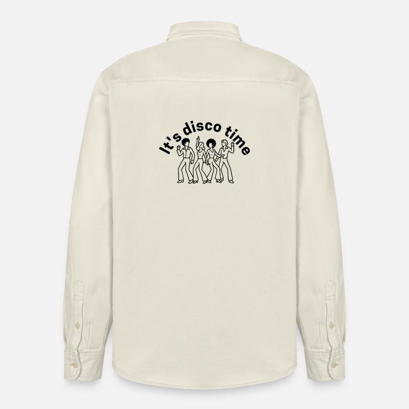 It s disco time - Relaxed Fit Unisex Organic Hemd von Stanley/Stella - Natur