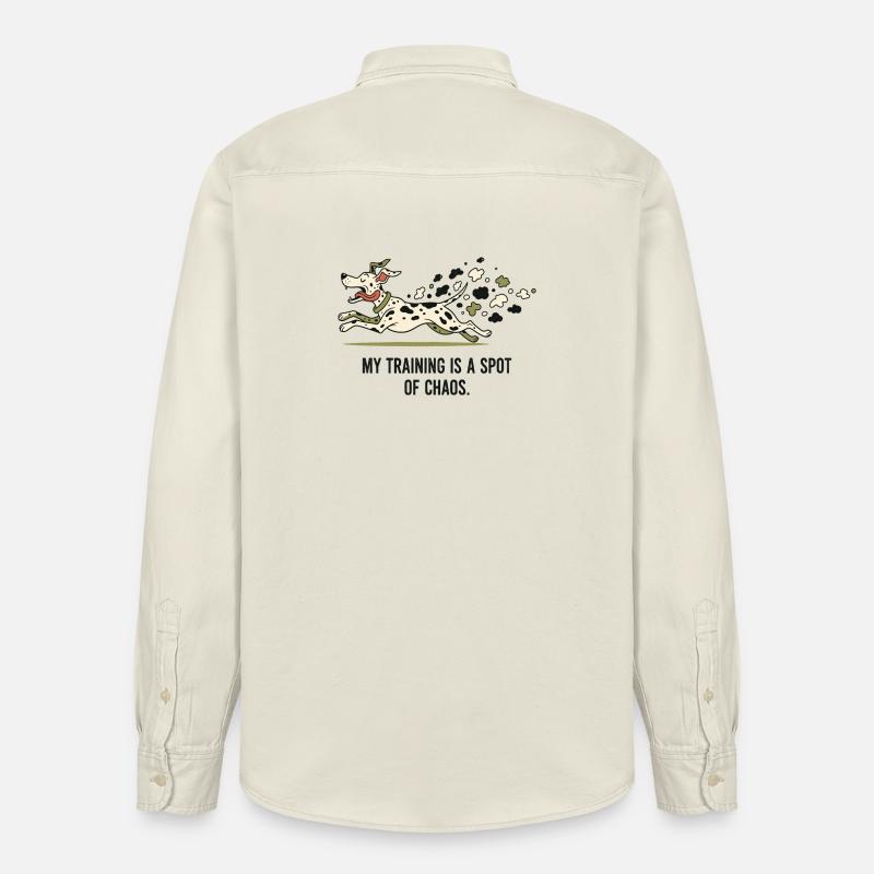 Mein Training ist ein Fleckchen Chaos - Relaxed Fit Unisex Organic Hemd von Stanley/Stella - Natur