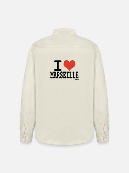 i love marseille - Relaxed Fit Unisex Organic Shirt by Stanley/Stella - soft Ecru