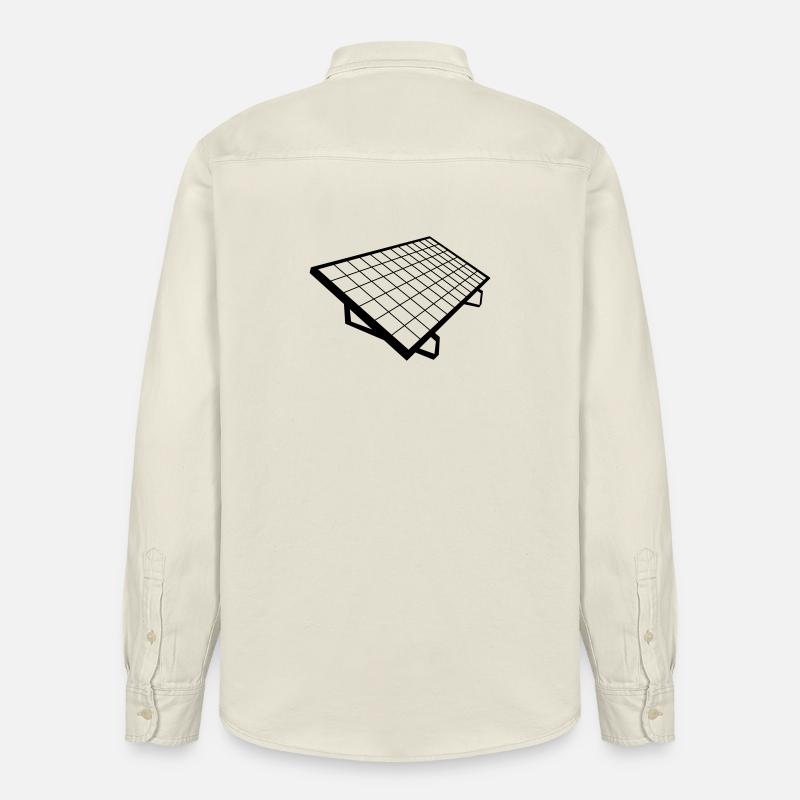 solar panel Solar System - Relaxed Fit Unisex Organic Shirt by Stanley/Stella - soft Ecru