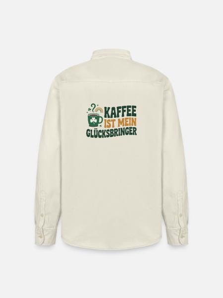 Kaffee ist mein Glücksbringer - Relaxed Fit Unisex Organic Hemd von Stanley/Stella - Natur
