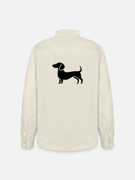 dachshund - Relaxed Fit Unisex Organic Shirt by Stanley/Stella - soft Ecru