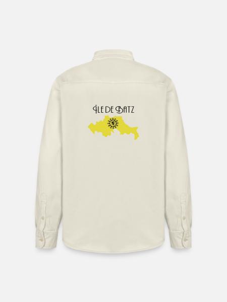 Ile de Batz - Chemise unisexe coupe décontractée bio Stanley/Stella - écru doux