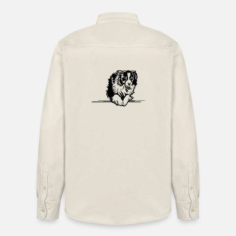 Australian Shepherd - Relaxed Fit Unisex Organic Hemd von Stanley/Stella - Natur