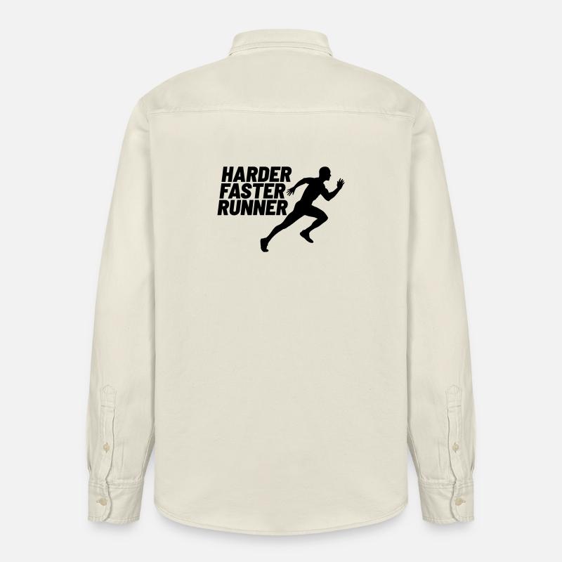 coureur plus dur et plus rapide - Chemise unisexe coupe décontractée bio Stanley/Stella - écru doux