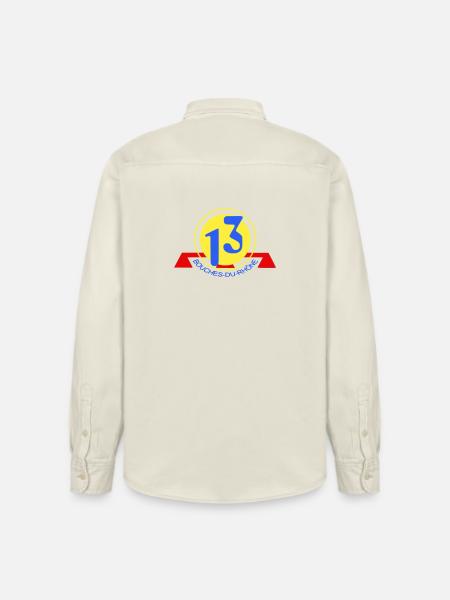Logo 13 Bouches-du-Rhône - Relaxed Fit Unisex Organic Hemd von Stanley/Stella - Natur
