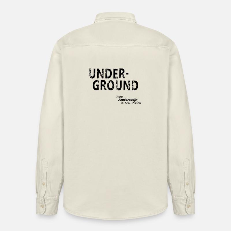 Underground - Relaxed Fit Unisex Organic Hemd von Stanley/Stella - Natur