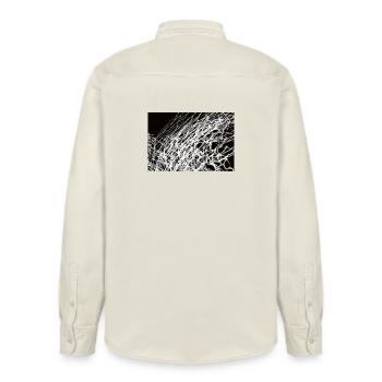 Lichtspiele 3 - Relaxed Fit Unisex Organic Hemd von Stanley/Stella - Natur - Hinten - AI Model Male 178 light (178cm)