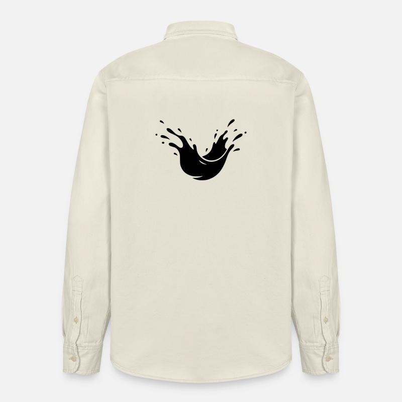 Schlamm Spritzer Dreck Splash - Relaxed Fit Unisex Organic Hemd von Stanley/Stella - Natur