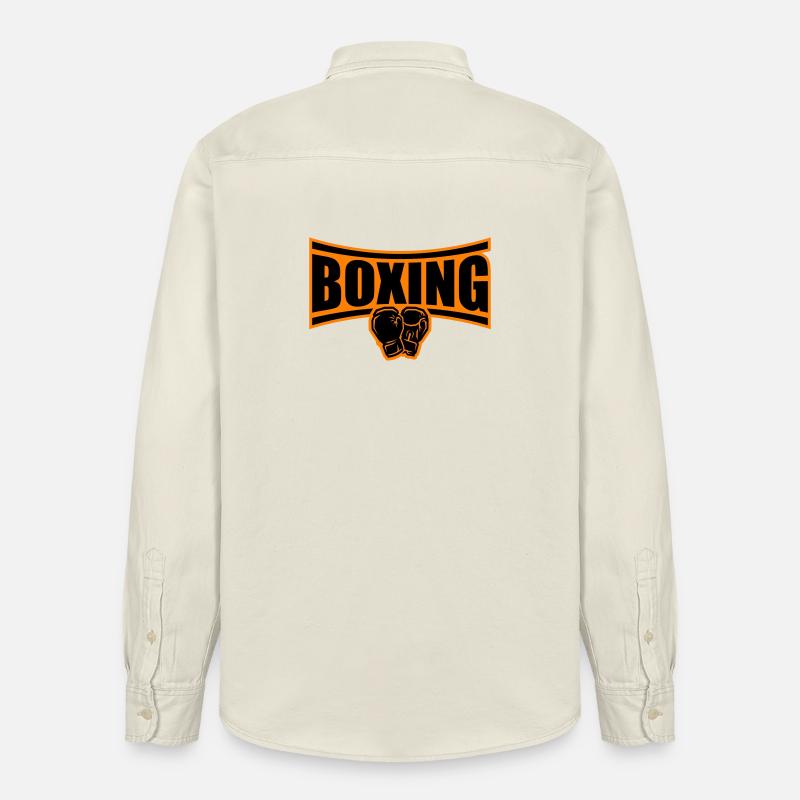 Boîtes de boxe - Chemise unisexe coupe décontractée bio Stanley/Stella - écru doux