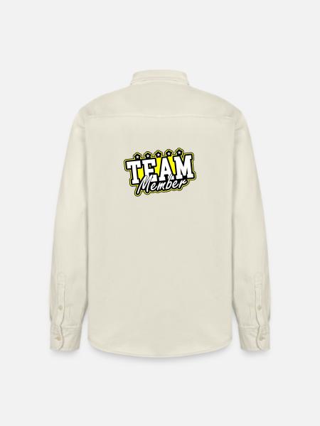 Team Member - Relaxed Fit Unisex Organic Shirt by Stanley/Stella - soft Ecru