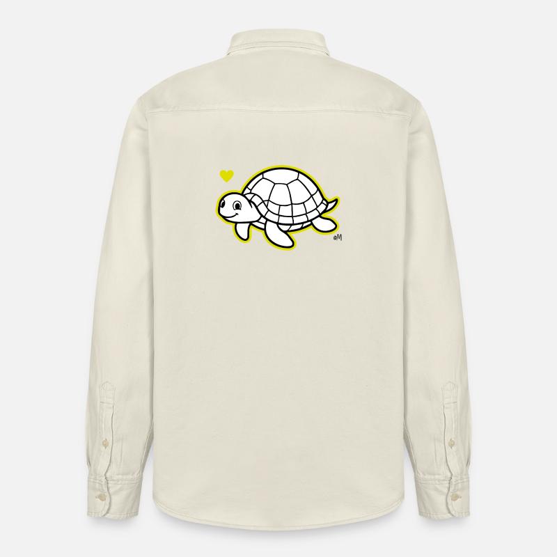 Max_the_turtle - Relaxed Fit Unisex Organic Hemd von Stanley/Stella - Natur