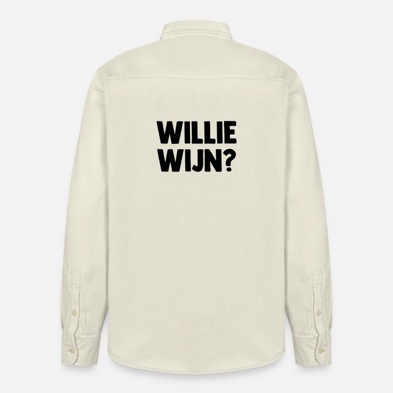 Willie Wijn ? - Pays-Bas Pays-Bas - Chemise unisexe coupe décontractée bio Stanley/Stella - écru doux