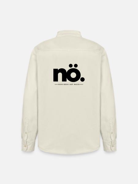 NO_Kein_Bock_auf_Nazis - Relaxed Fit Unisex Organic Hemd von Stanley/Stella - Natur