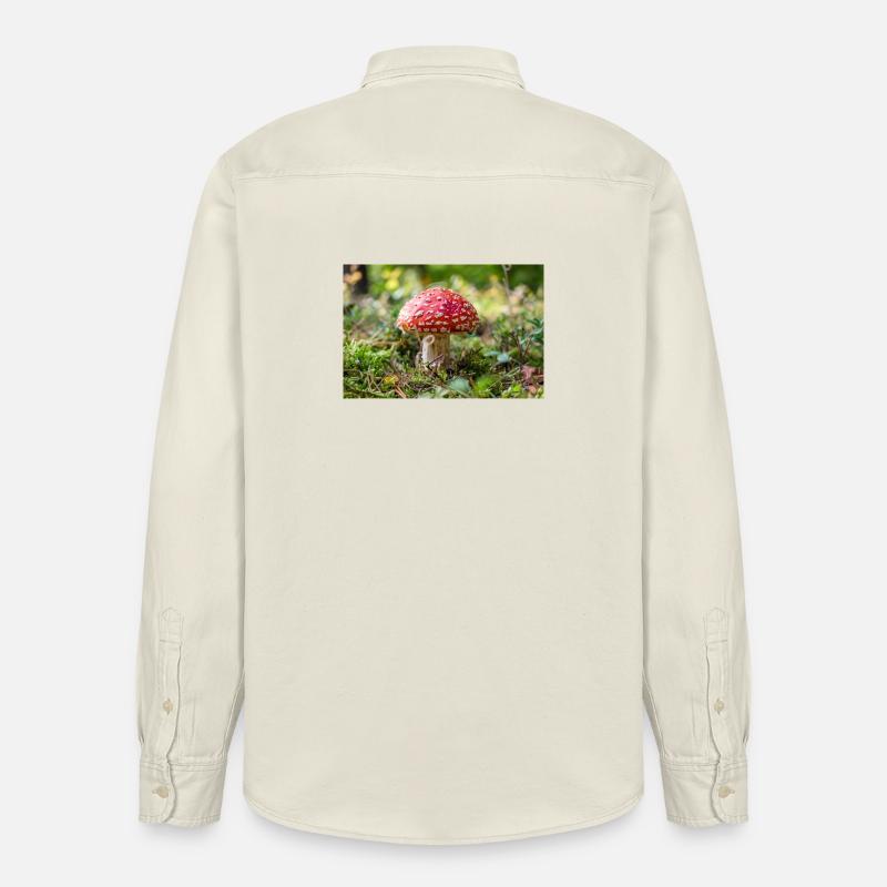 Toadstool - Relaxed Fit Unisex Organic Shirt by Stanley/Stella - soft Ecru