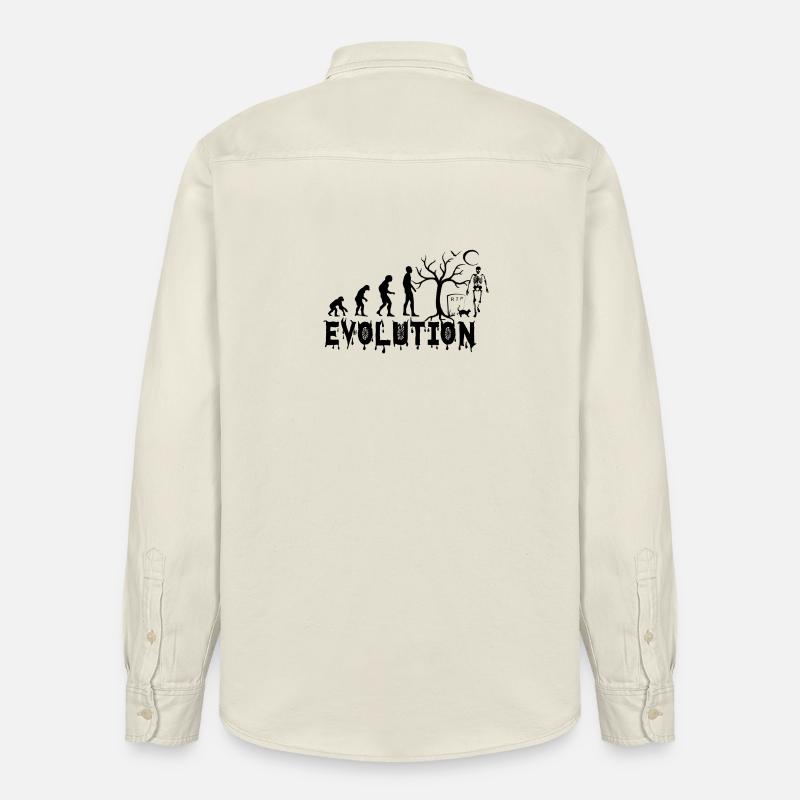 EVOLUTION HALLOWEEN Geschenk - Relaxed Fit Unisex Organic Hemd von Stanley/Stella - Natur