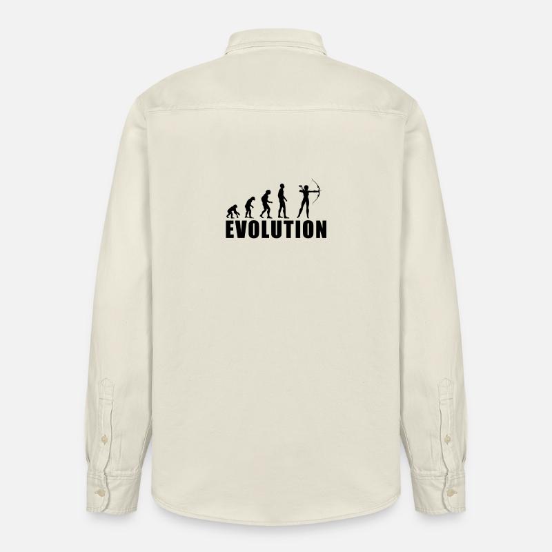 EVOLUTION ARCHERY Gift - Relaxed Fit Unisex Organic Shirt by Stanley/Stella - soft Ecru