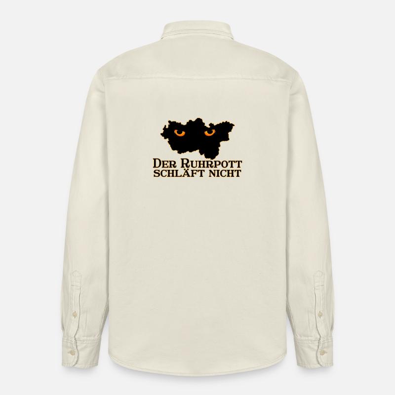 Der Ruhrpott schläft nicht - Relaxed Fit Unisex Organic Hemd von Stanley/Stella - Natur