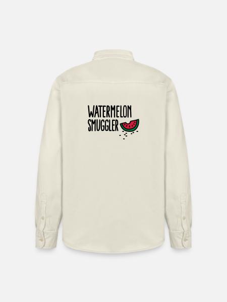 Watermelon smuggler - Relaxed Fit Unisex Organic Shirt by Stanley/Stella - soft Ecru