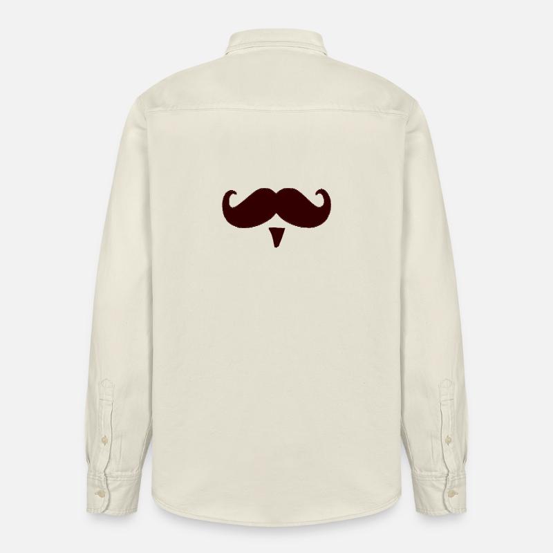 Cadeau de moustache moustache moustache - Chemise unisexe coupe décontractée bio Stanley/Stella - écru doux
