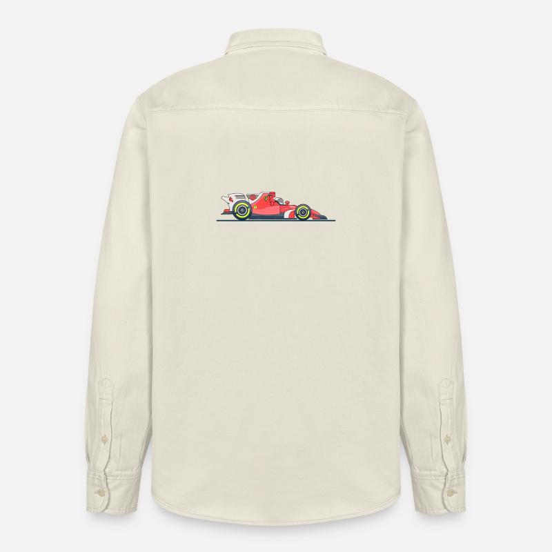 Course de voitures de course - Chemise unisexe coupe décontractée bio Stanley/Stella - écru doux