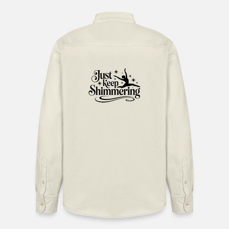 Schimmern Sie einfach weiter Synchronschwimmer - Relaxed Fit Unisex Organic Hemd von Stanley/Stella - Natur