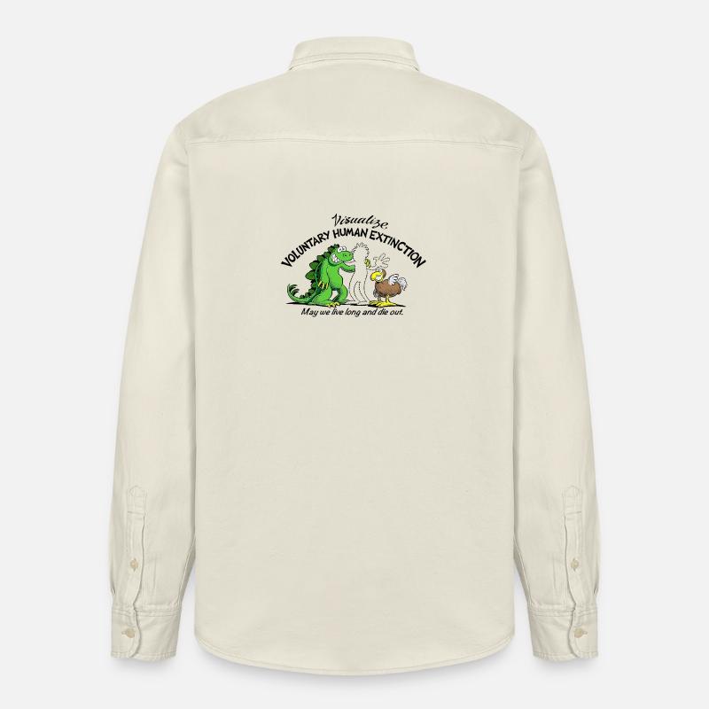 Voluntary Human Extinction Movement VHEMT - Relaxed Fit Unisex Organic Hemd von Stanley/Stella - Natur