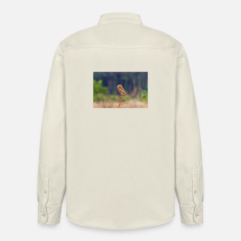 Eule die Eule - Relaxed Fit Unisex Organic Hemd von Stanley/Stella - Natur